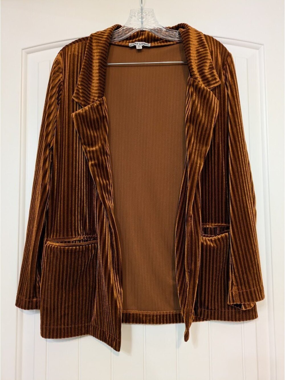 Vada Winter Metallic Velvet Blazer XS Bronze – Velvet Noir